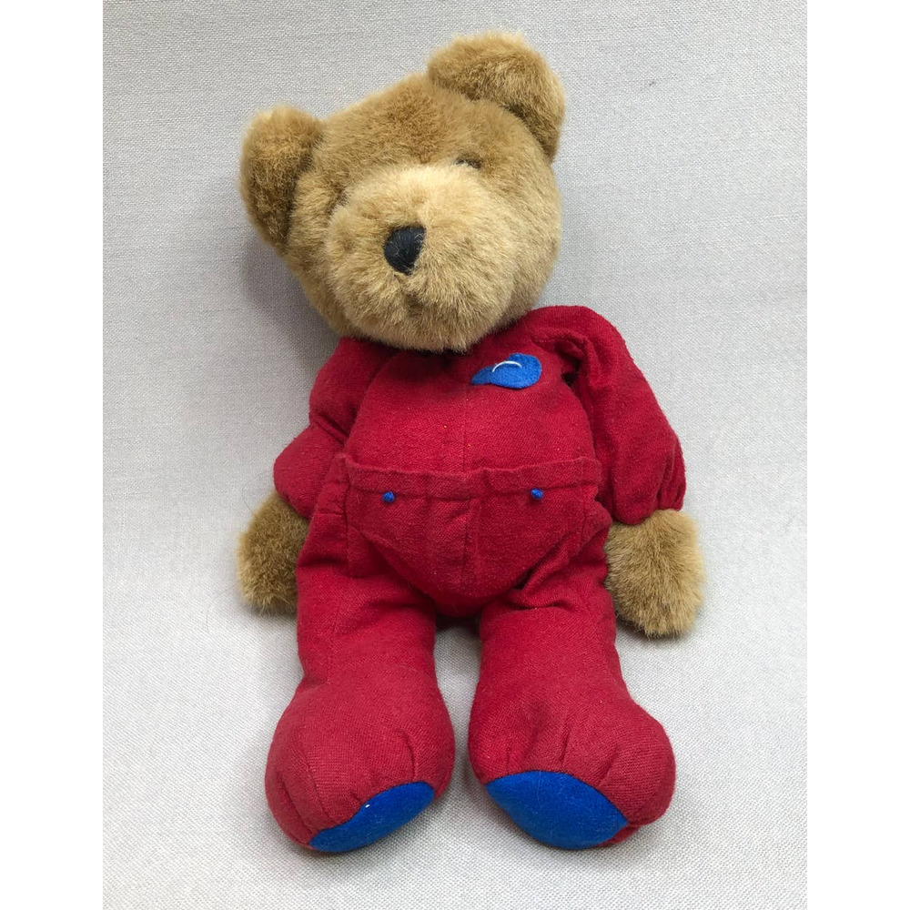 Kurt S Adler Plush Teddy Bear Red‎ Pajamas Bean Bag Type